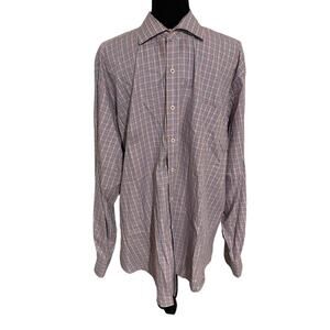Classic Peter Millar Plaid Multicolor Long-Sleeve Button-Up Shirt Men’s XL